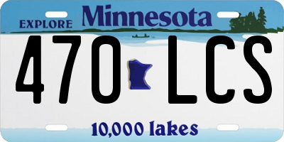 MN license plate 470LCS