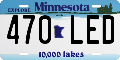 MN license plate 470LED