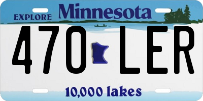 MN license plate 470LER