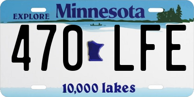 MN license plate 470LFE