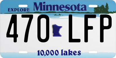 MN license plate 470LFP