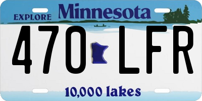 MN license plate 470LFR