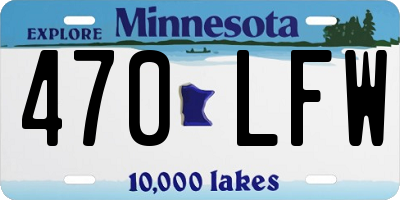MN license plate 470LFW