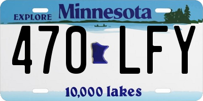 MN license plate 470LFY