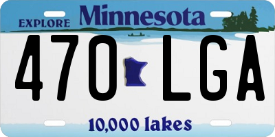 MN license plate 470LGA