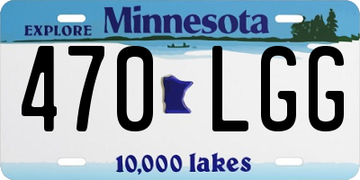 MN license plate 470LGG