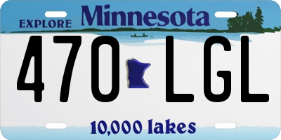 MN license plate 470LGL
