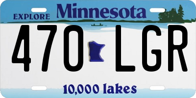 MN license plate 470LGR