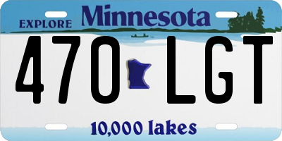 MN license plate 470LGT