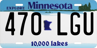 MN license plate 470LGU