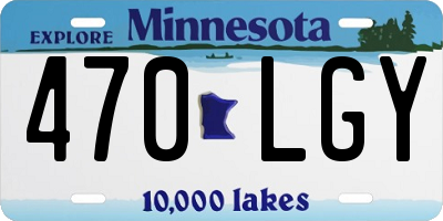 MN license plate 470LGY