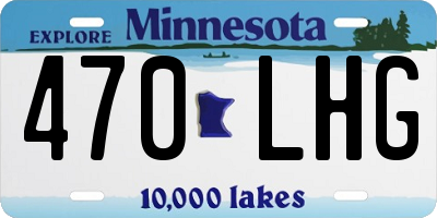 MN license plate 470LHG