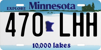 MN license plate 470LHH