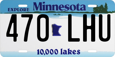 MN license plate 470LHU