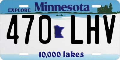 MN license plate 470LHV