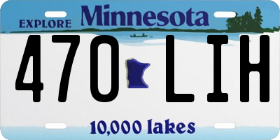 MN license plate 470LIH