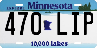 MN license plate 470LIP