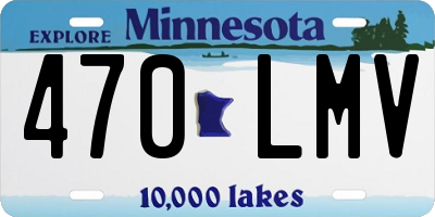 MN license plate 470LMV