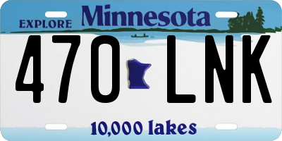 MN license plate 470LNK