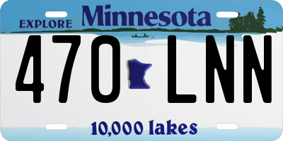 MN license plate 470LNN
