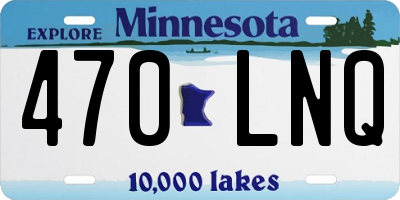MN license plate 470LNQ