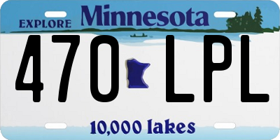 MN license plate 470LPL