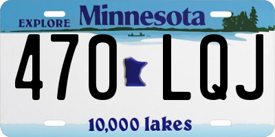 MN license plate 470LQJ