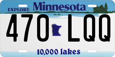 MN license plate 470LQQ