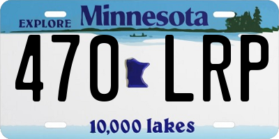 MN license plate 470LRP