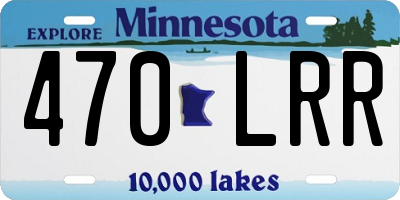 MN license plate 470LRR