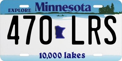 MN license plate 470LRS