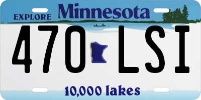MN license plate 470LSI