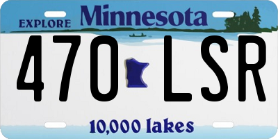 MN license plate 470LSR