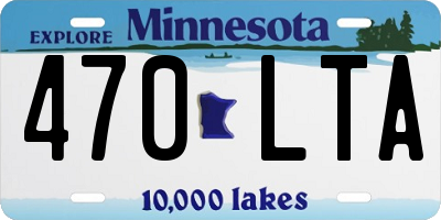 MN license plate 470LTA