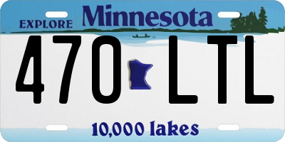 MN license plate 470LTL
