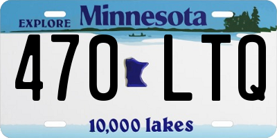 MN license plate 470LTQ
