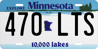MN license plate 470LTS
