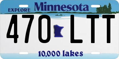 MN license plate 470LTT