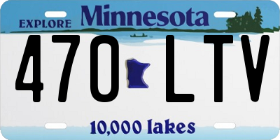 MN license plate 470LTV