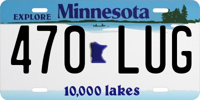 MN license plate 470LUG