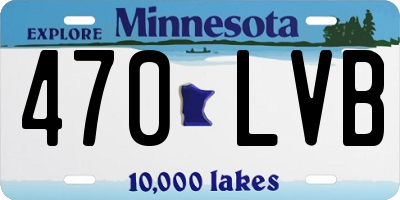 MN license plate 470LVB