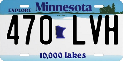 MN license plate 470LVH