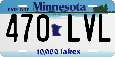 MN license plate 470LVL
