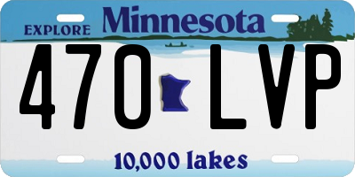 MN license plate 470LVP