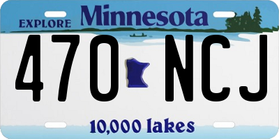 MN license plate 470NCJ