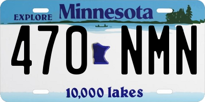MN license plate 470NMN