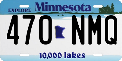 MN license plate 470NMQ