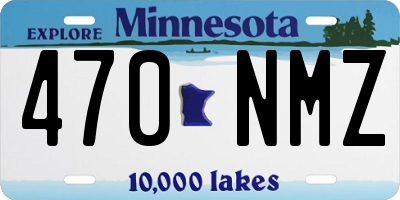 MN license plate 470NMZ