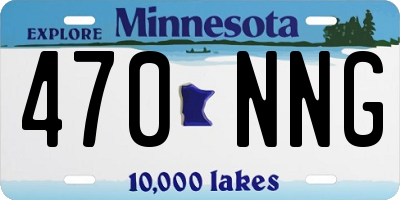 MN license plate 470NNG