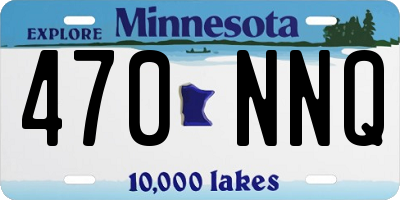 MN license plate 470NNQ
